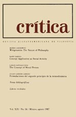 Crítica, revista hispanoamericana de filosofía